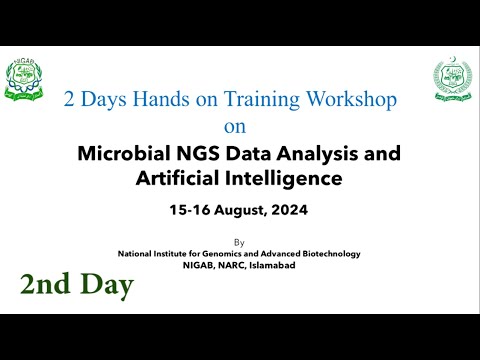 Second day of the microbial NGS data analysis and artificial intelligence hands-on training workshop